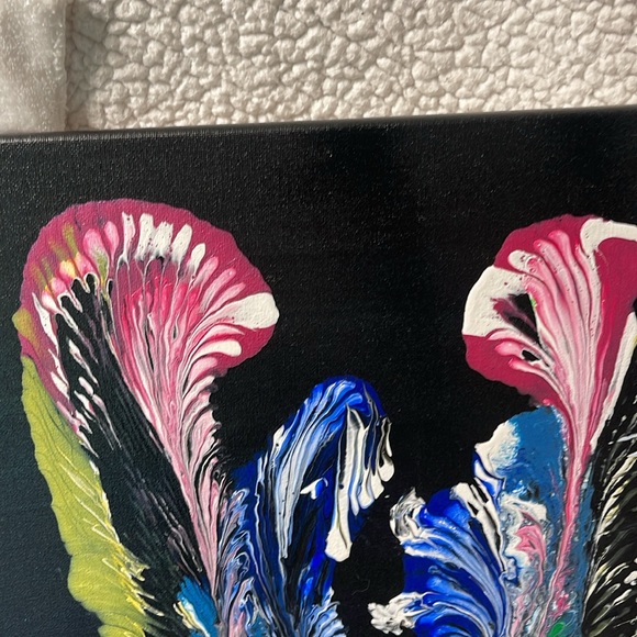 Abstract Canvas Art with Vibrant Colors - Picture 4 of 6